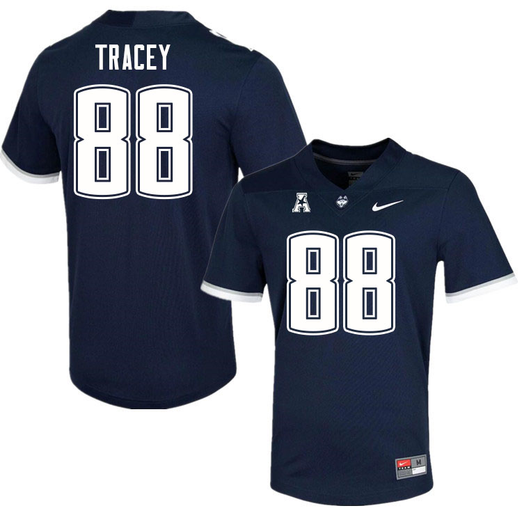 Men #88 Josh Tracey Uconn Huskies College Football Jerseys Sale-Navy